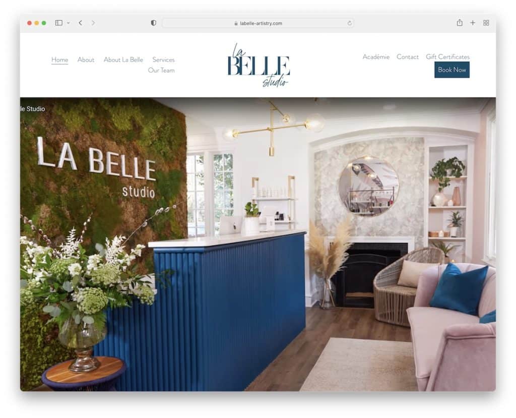 le site du spa la belle studio