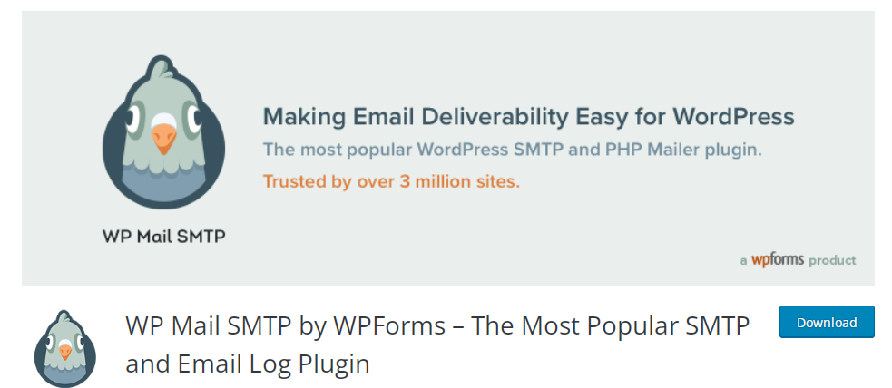 WP Mail SMTP di WPForms