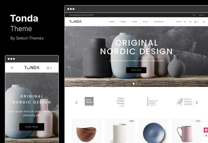 Tonda 主題 - 優雅的商店 WordPress 主題