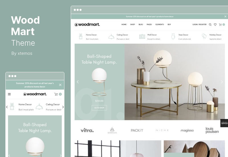 WoodMart 主題 - 多用途 WooCommerce 主題