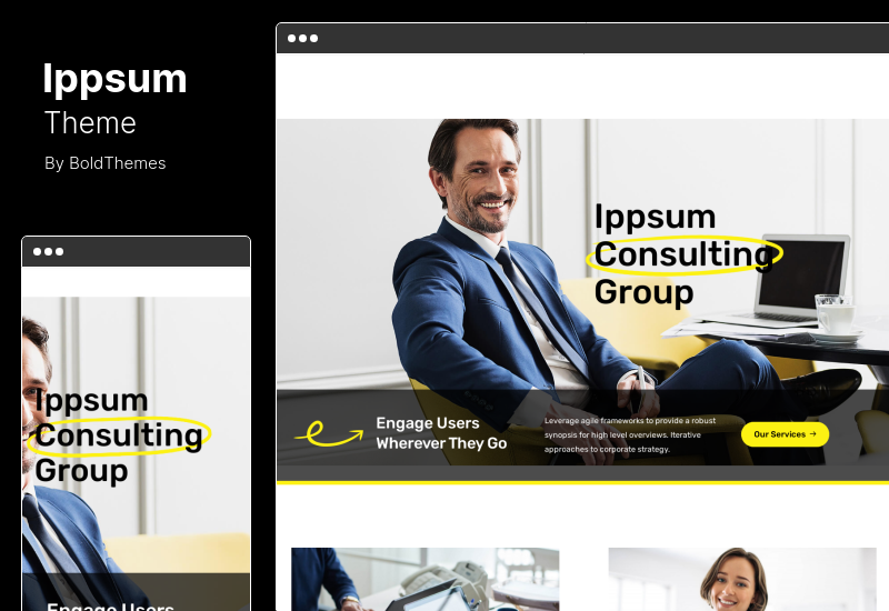 Ippsum Theme - ธีม WordPress ที่ปรึกษาธุรกิจ