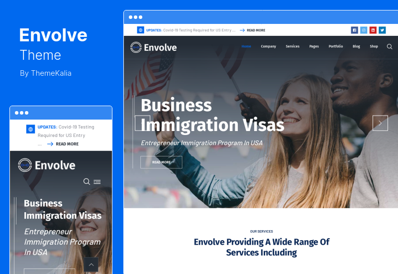 Envolve Theme - ธีมธุรกิจให้คำปรึกษา WordPress