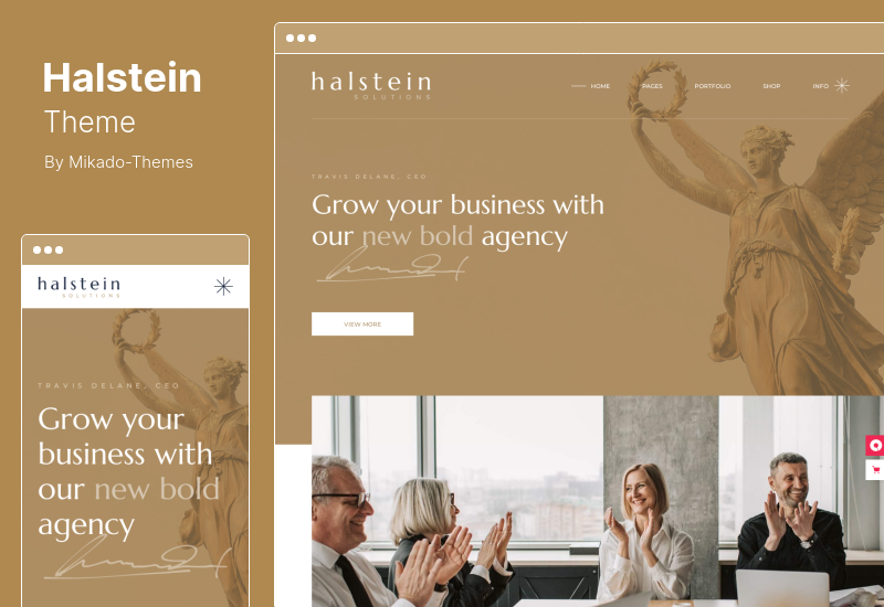 Halstein Theme - ธีม WordPress ที่ปรึกษาธุรกิจ