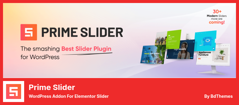 Плагин Prime Slider — надстройка WordPress для Elementor Slider