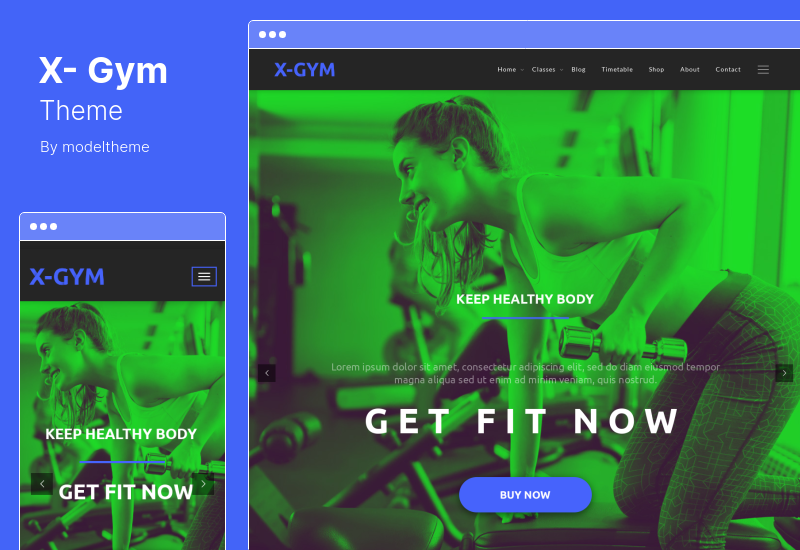 X-Gym Theme — тема WordPress для фитнеса и спорта