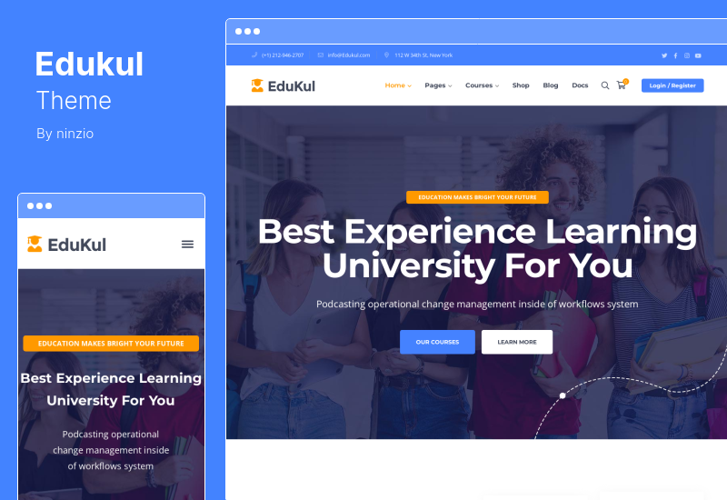 Tema Edukul - Tema WordPress Kursus Online