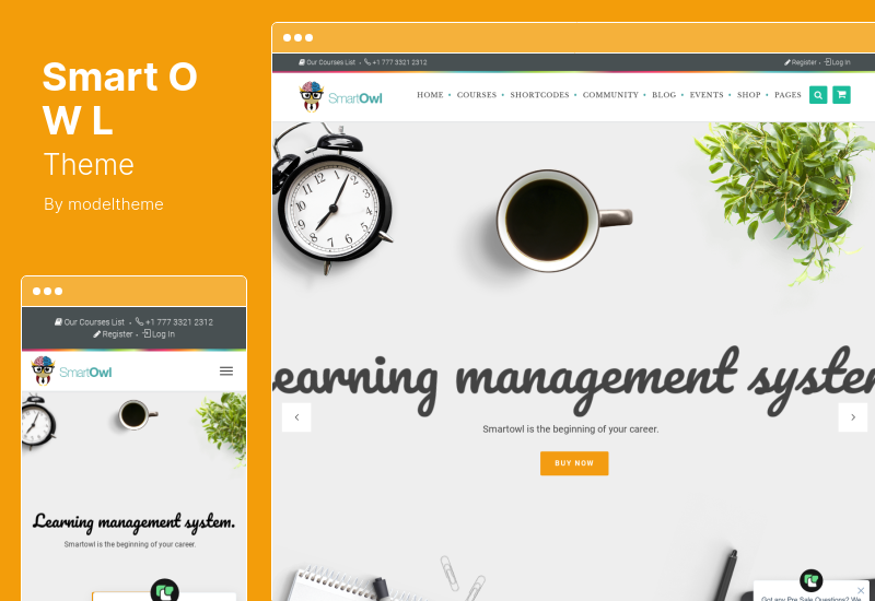 Tema SmartOWL - Tema WordPress Pendidikan LMS