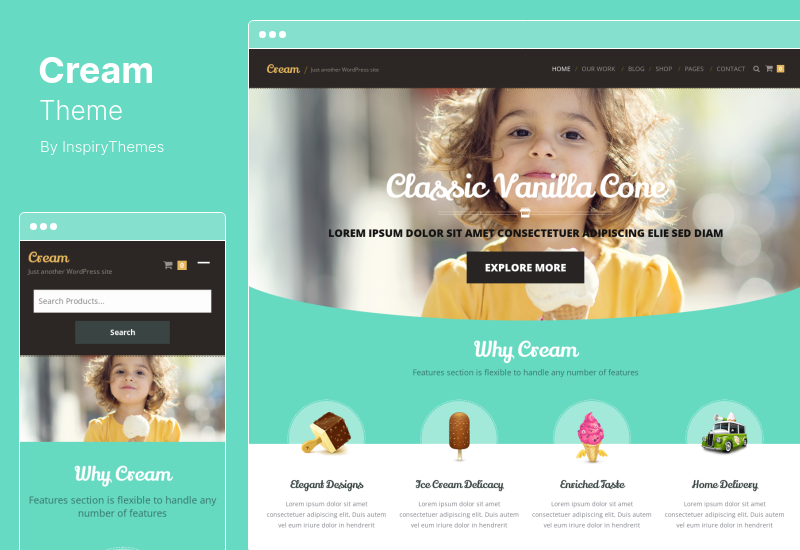 Cream Theme - Тема WordPress для WooCommerce