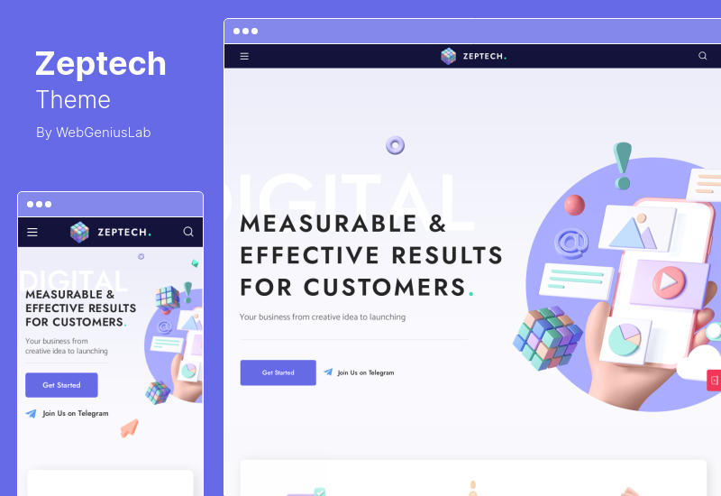 Zeptech Theme - тема WordPress для бизнес-консалтинга