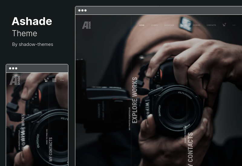 Ashade Theme - Тема WordPress для фотографии