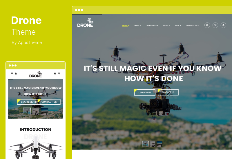 Drohnen-Thema – Einzelprodukt-WordPress-Thema