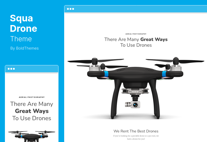 SquaDrone-Theme – Drohnen- und UAV-Geschäfts-WordPress-Thema