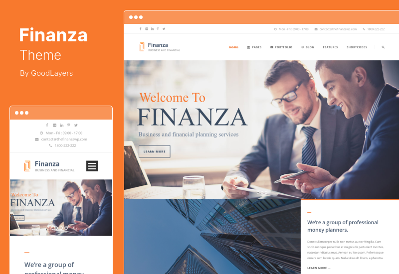 Finanza Theme — тема WordPress для бизнеса и финансов