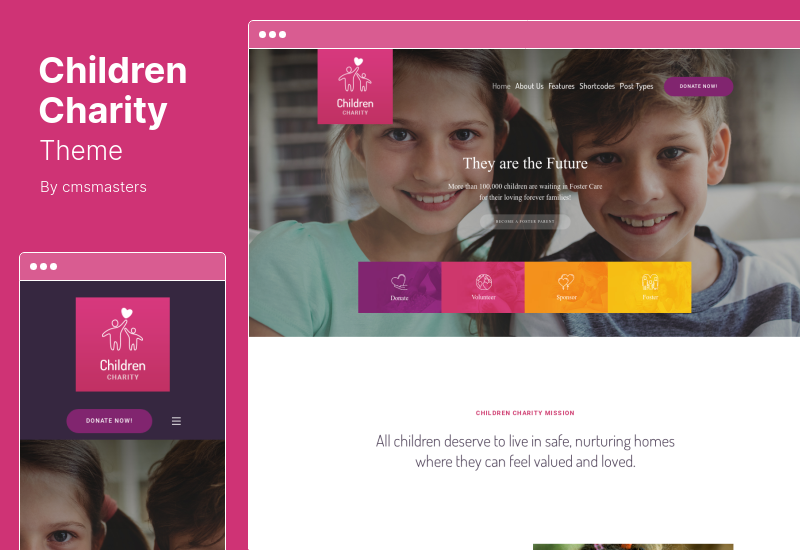 Children Charity Theme — Тема WordPress для некоммерческих и неправительственных организаций