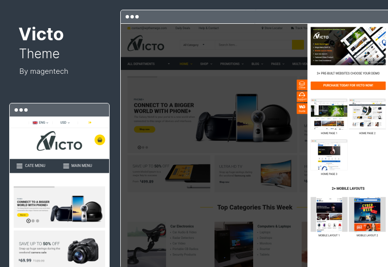 Victo Theme - Тема WordPress для цифрового рынка