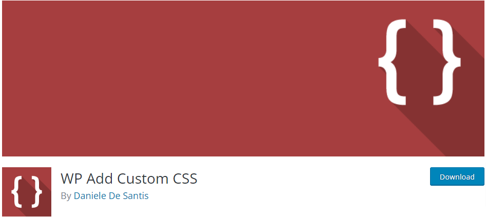 WP Add Custom CSS — пользовательский код CSS, добавляющий плагины