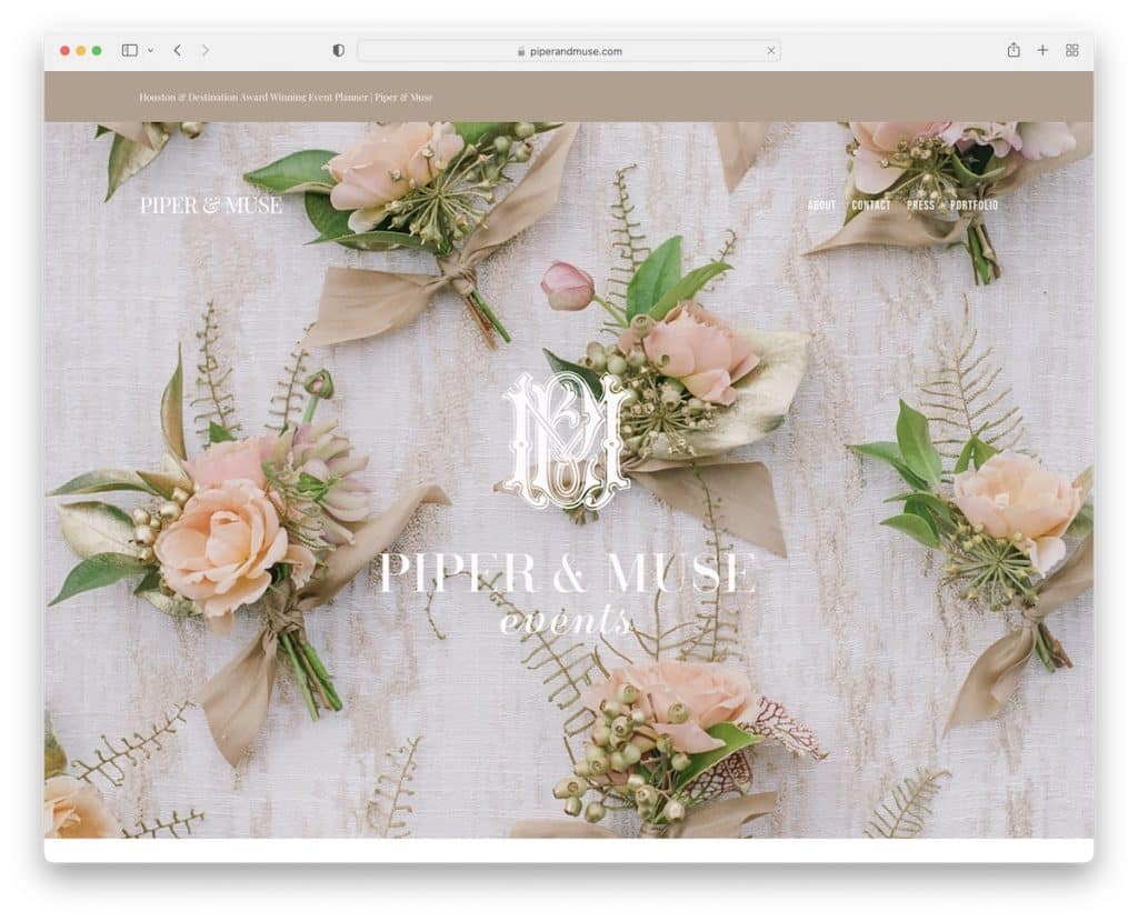 site de mariage piper et muse