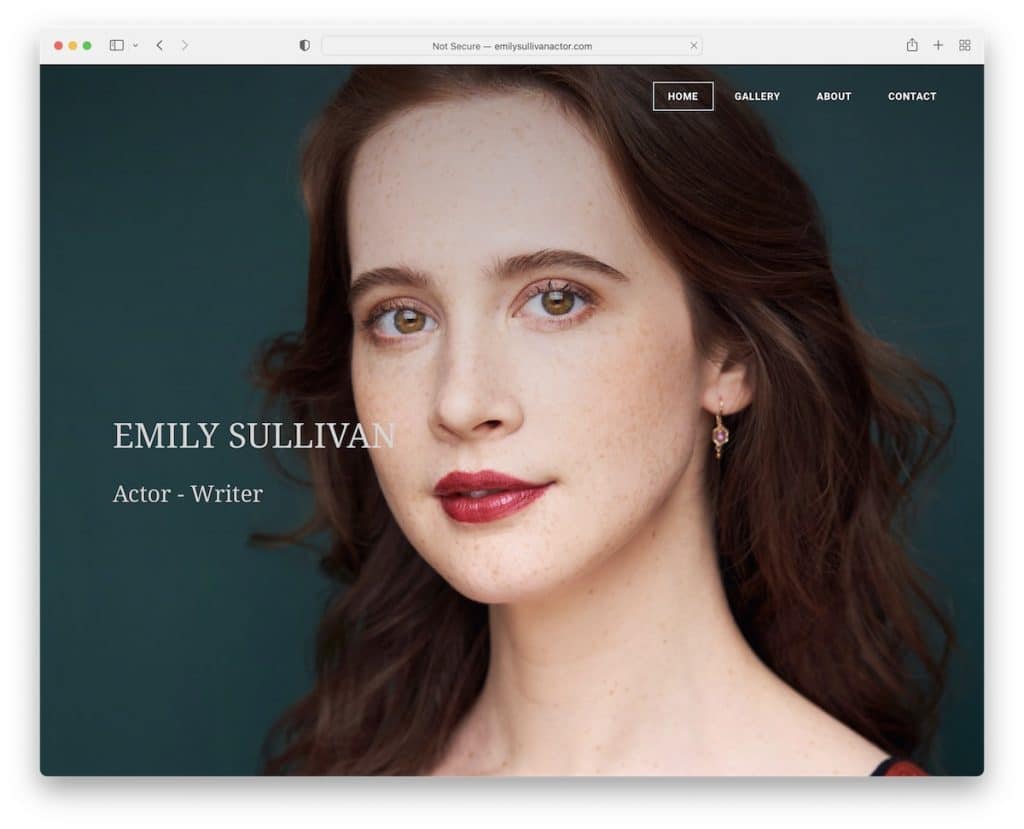 Site de CV d'Emily Sullivan