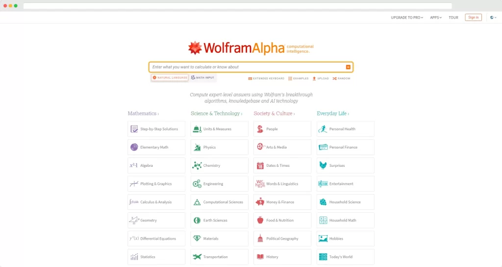 Wolfram Alpha