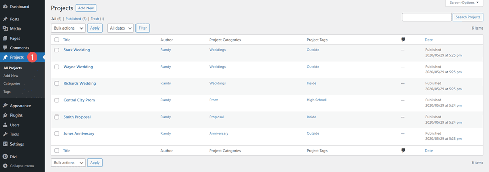 Configuration de projets WordPress