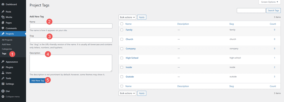 Configuration de projets WordPress