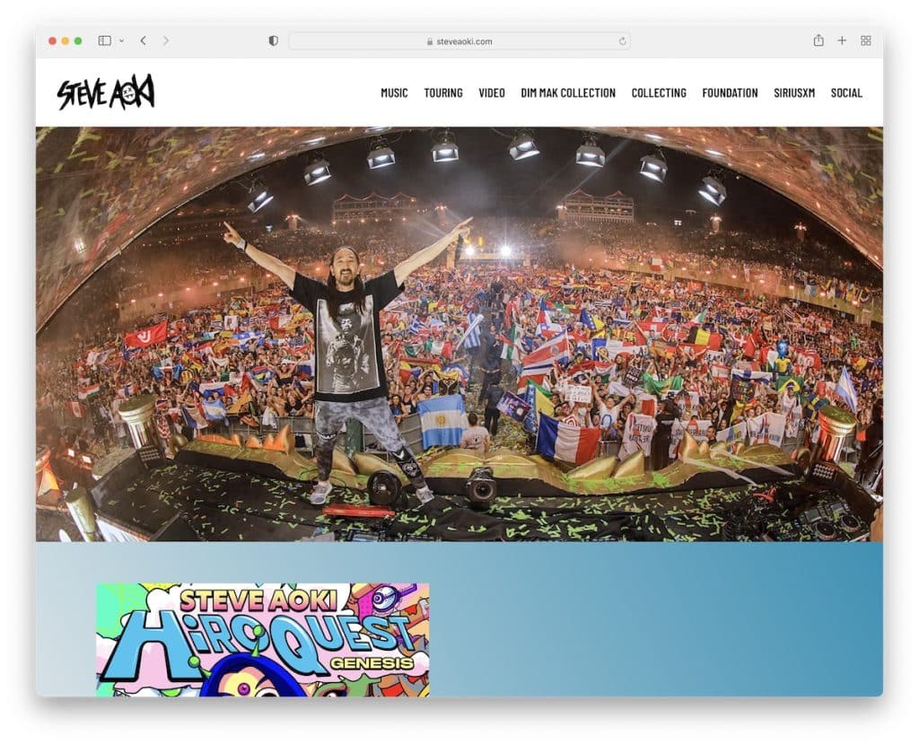 site de steve aoki dj