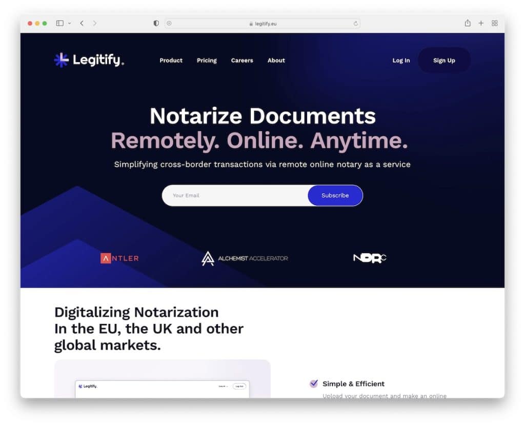 légitimer le site du notaire