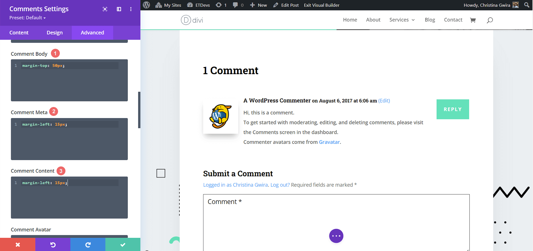 Limpiando el avatar de comentario con CSS personalizado