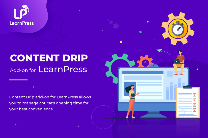 content drip add on for learnpress