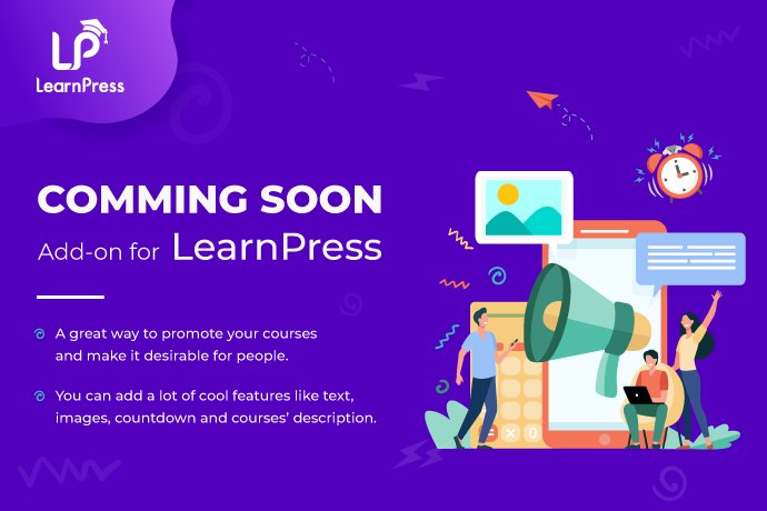 coming soon add on learnpress