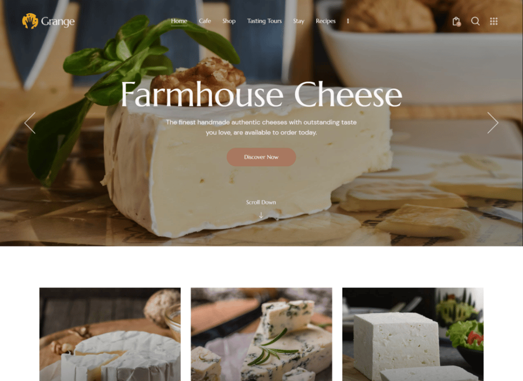 Grange | Thème WordPress pour la ferme, le bazar et le marché alimentaire