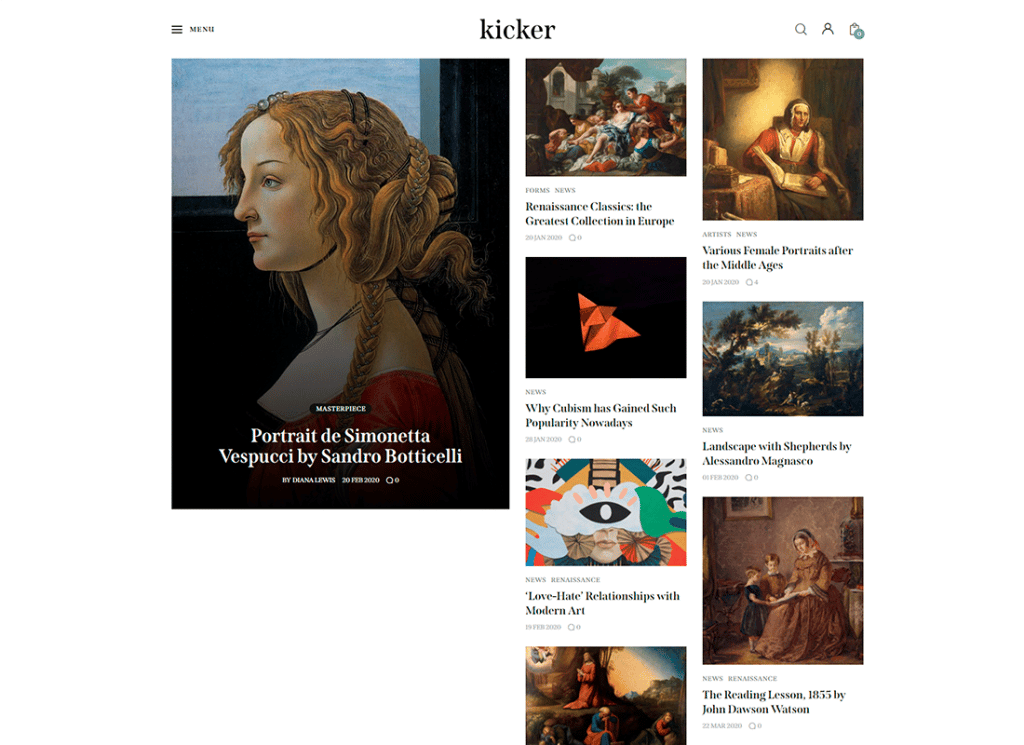 Kicker - Çok Amaçlı Blog Dergisi WordPress Teması