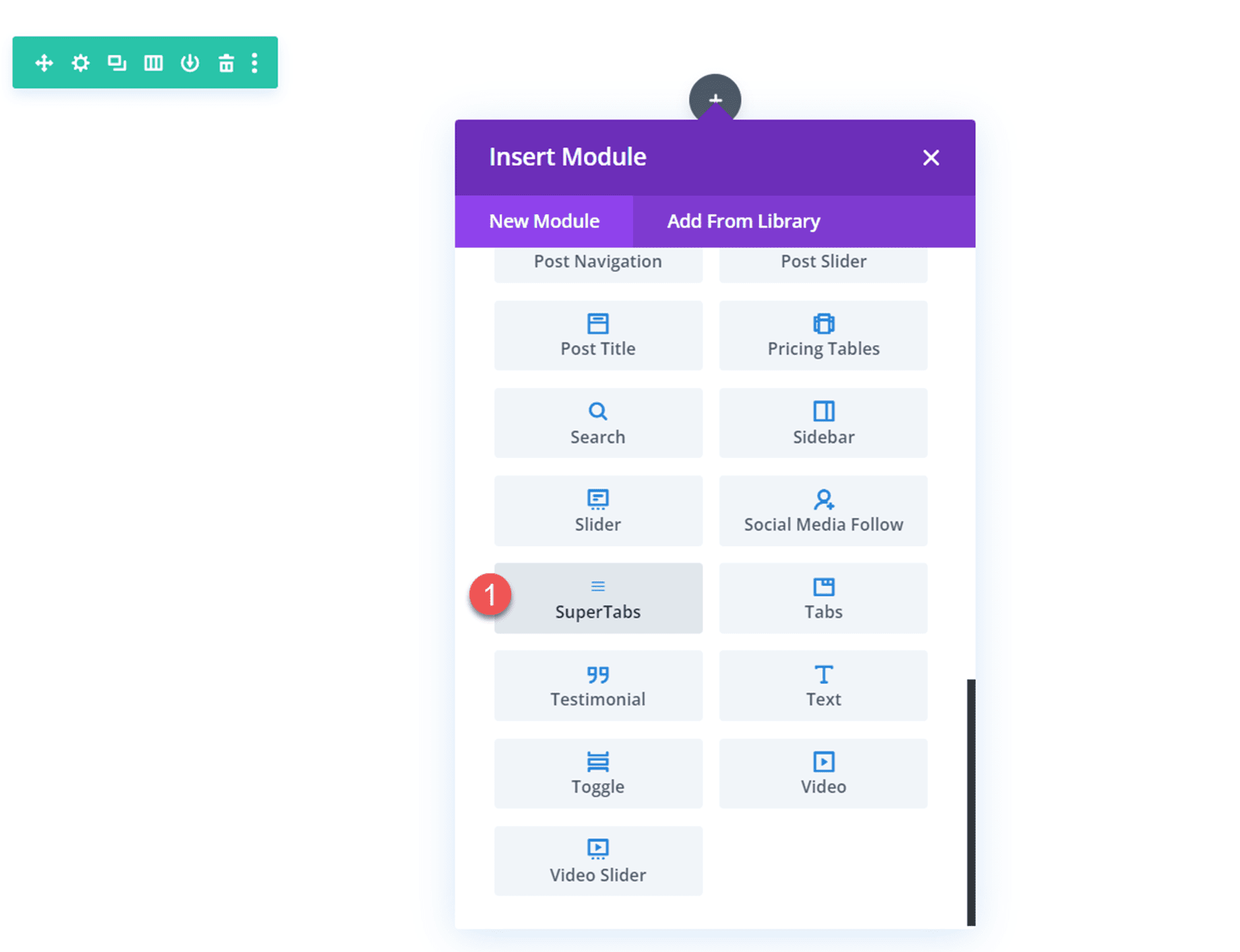 Divi Plugin Highlight Divi SuperTabs Modül Ekleme