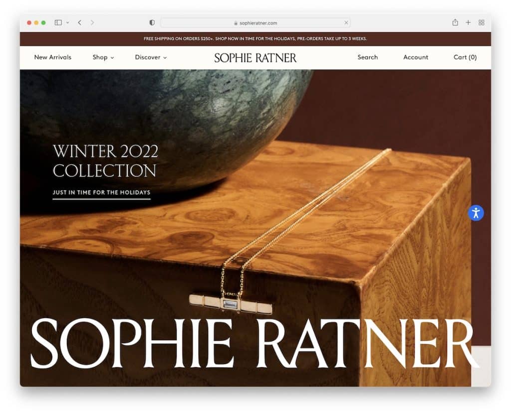 sophie ratner küçük işletme web sitesi