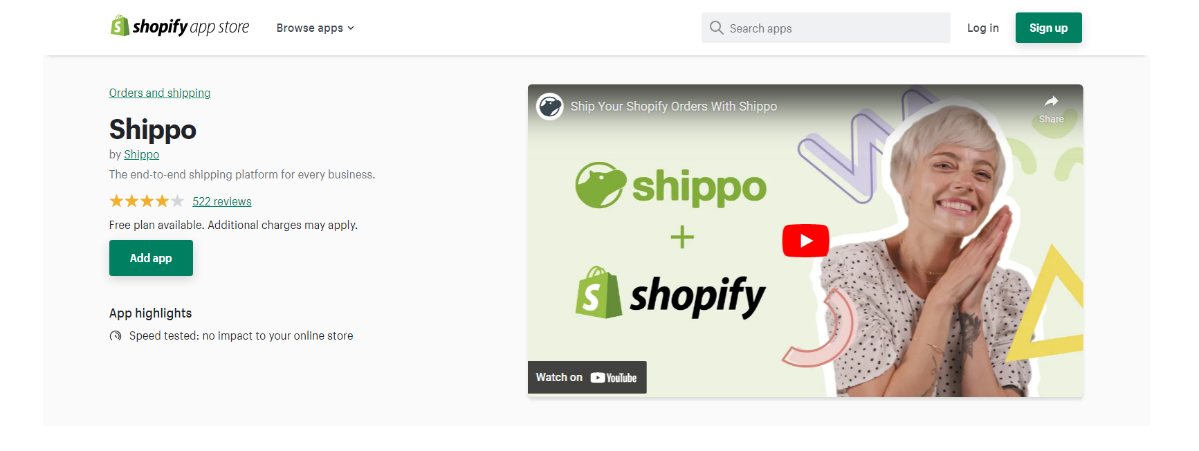 Shippo - Aplicativos de envio da Shopify