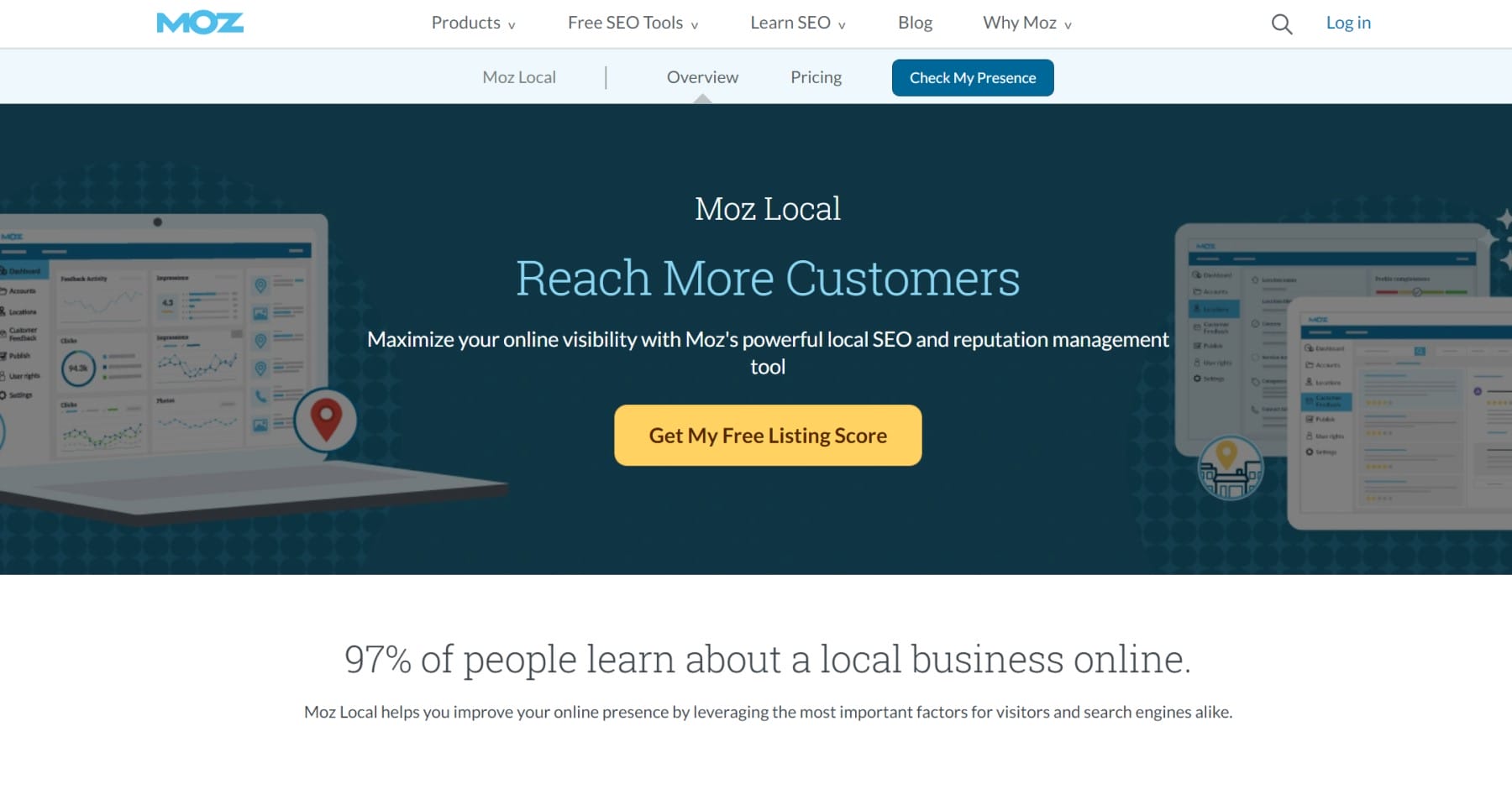 Moz Local pour la gestion des listes locales