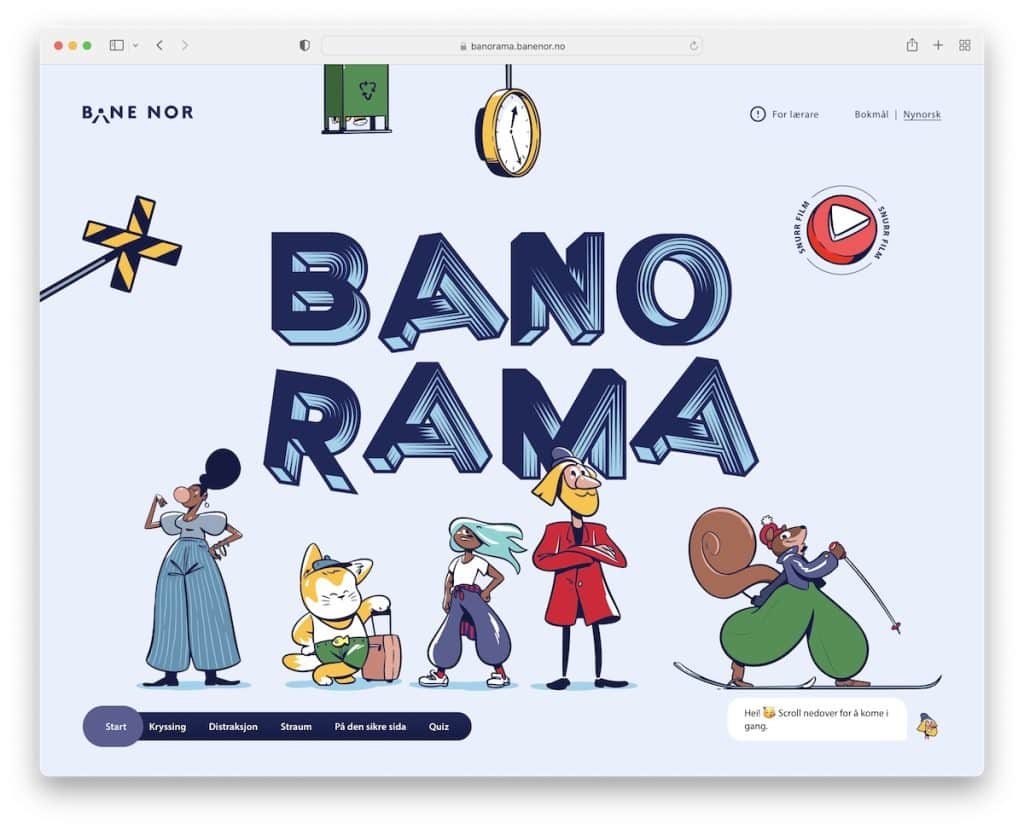 banorama เว็บไซต์หน้าเดียว