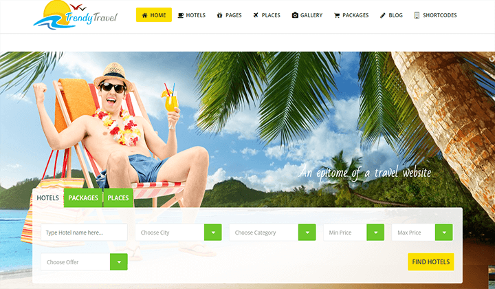 WordPress themes for travel company 