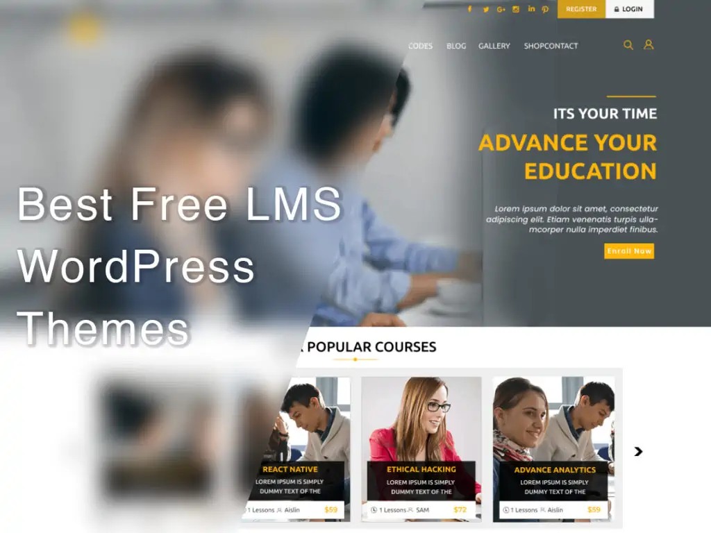 najlepsze darmowe motywy LMS WordPress