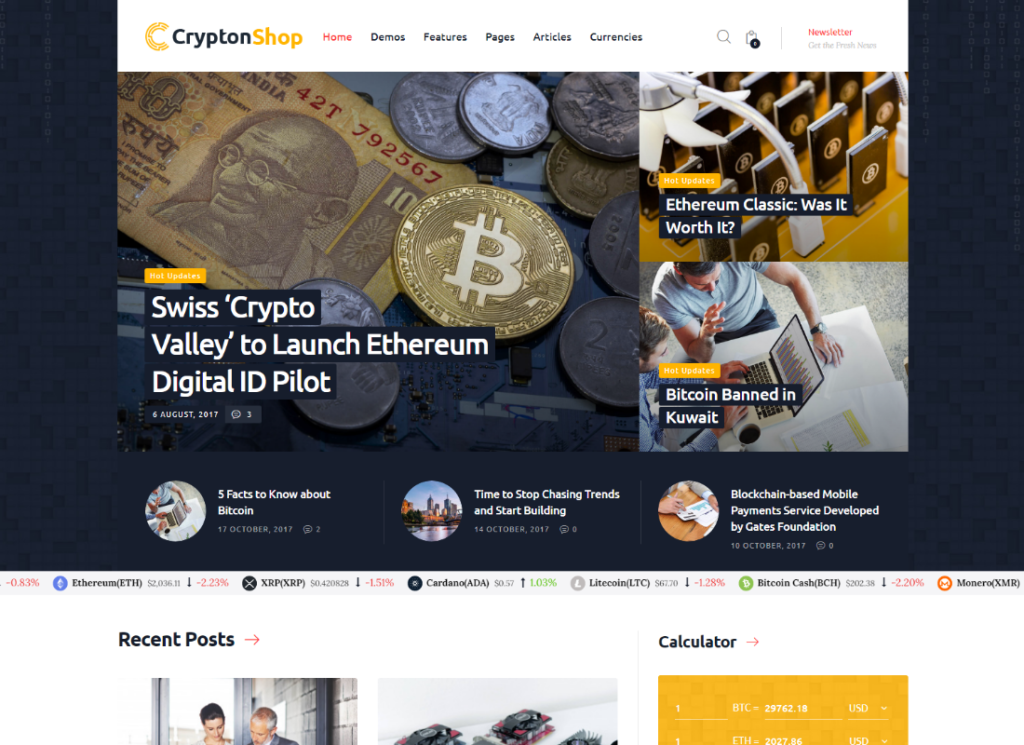 Crypton - Wielozadaniowa kryptowaluta i motyw WordPress ICO