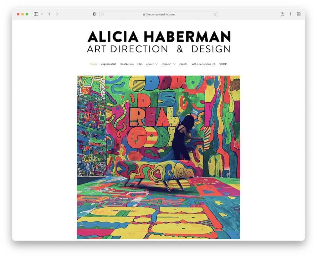 alicia haberman site de portfolio d'artistes