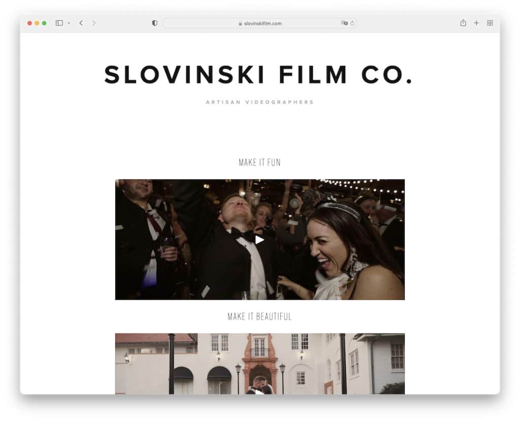 strona internetowa filmowca słowińskiego