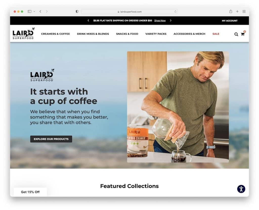 Laird sito web di alimenti superfood