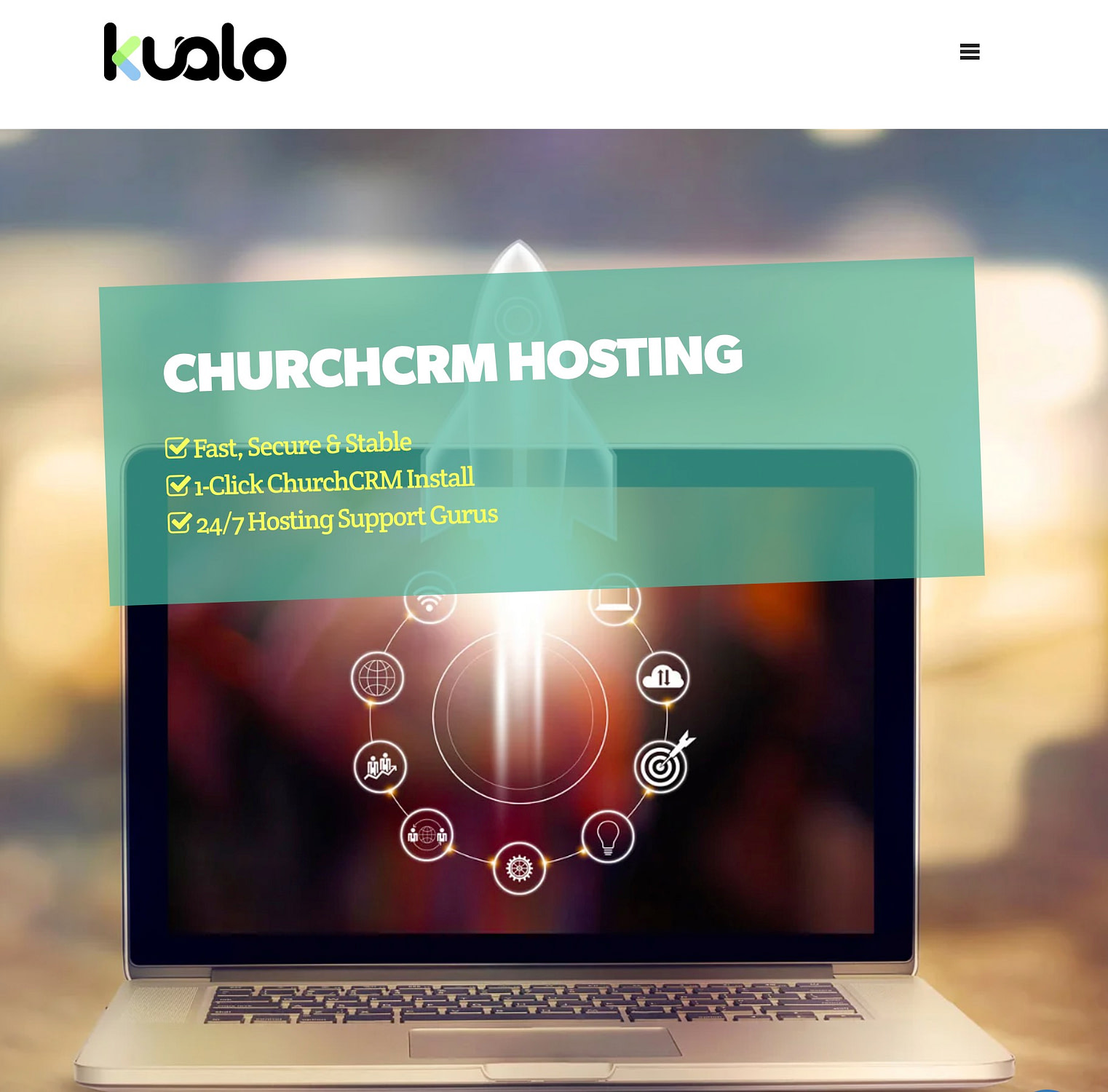 hosting situs web gereja gratis dari Kualo