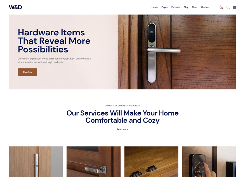 W&D | Tema WordPress pentru Windows & Doors Company