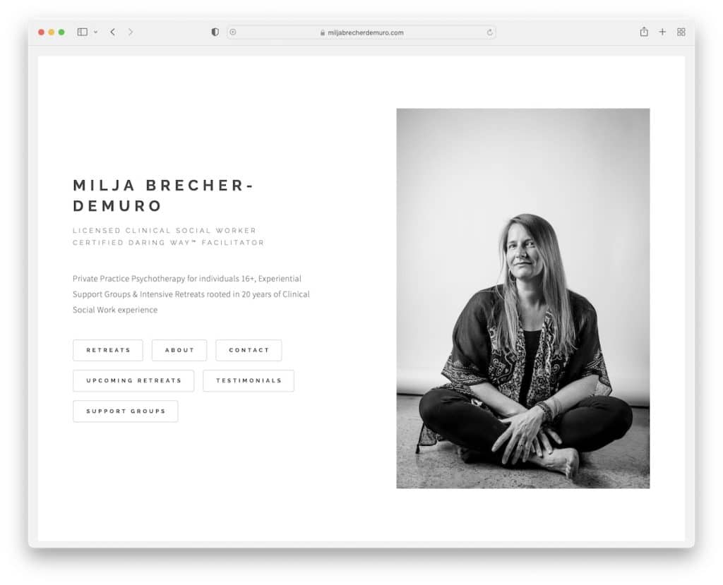 site da terapeuta milja brecher