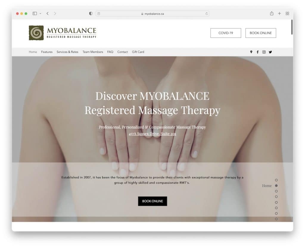 site-ul web al terapeutului miobalans