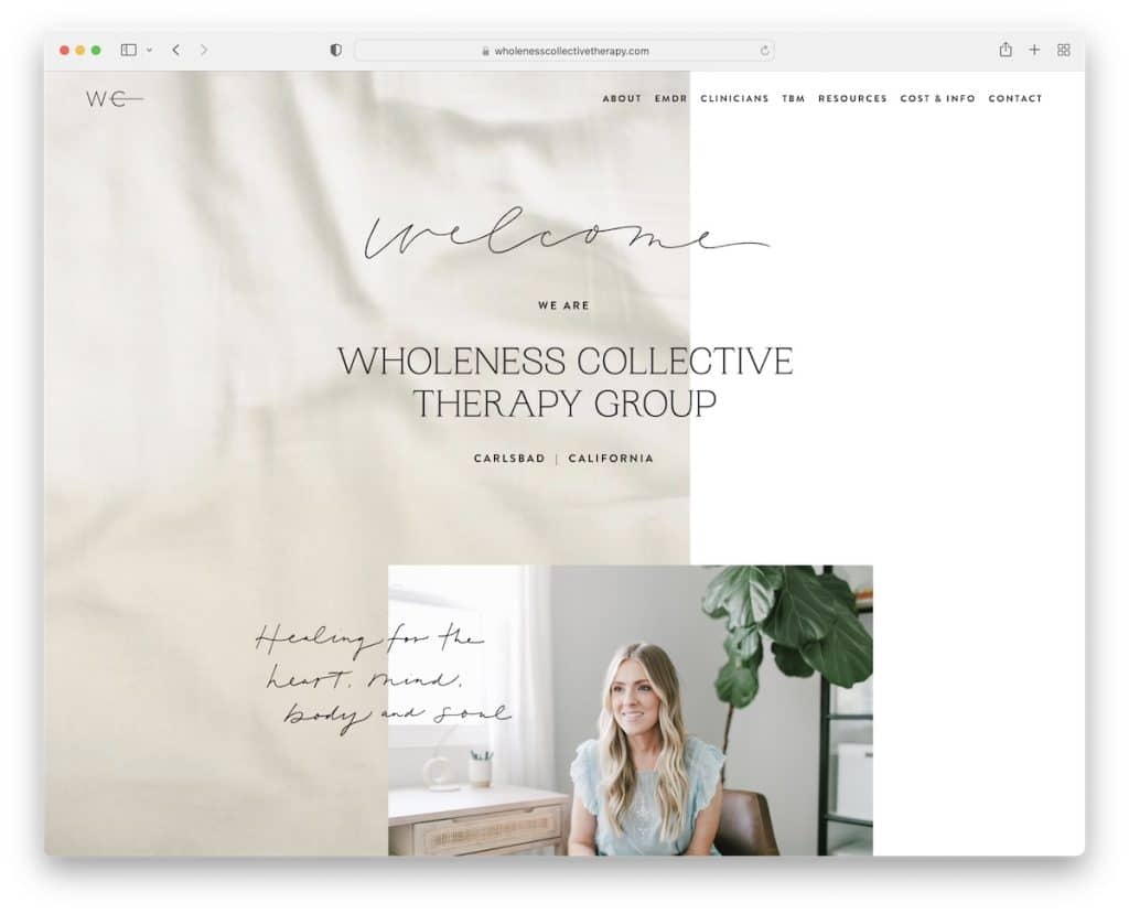 Ganzheitliche Kollektivtherapie-Gruppentherapeuten-Website