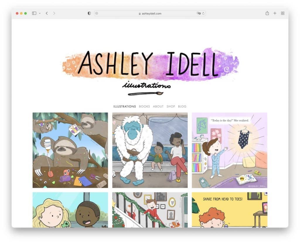 Ashley idel 일러스트레이터 포트폴리오