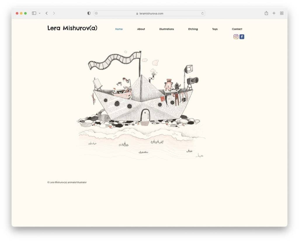 portofolio ilustrator lera mishurova